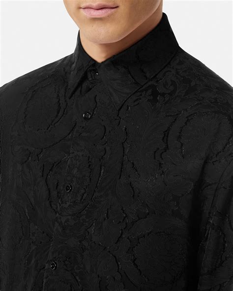 Barocco Devoré Shirt Black 